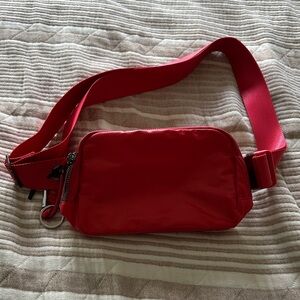 Metallic Red Crossbody Bag